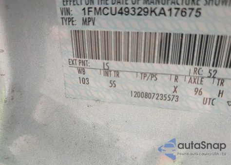 2009 Ford Escape Hybrid Limited from USA, damaged, VIN 1FMCU49329KA17675